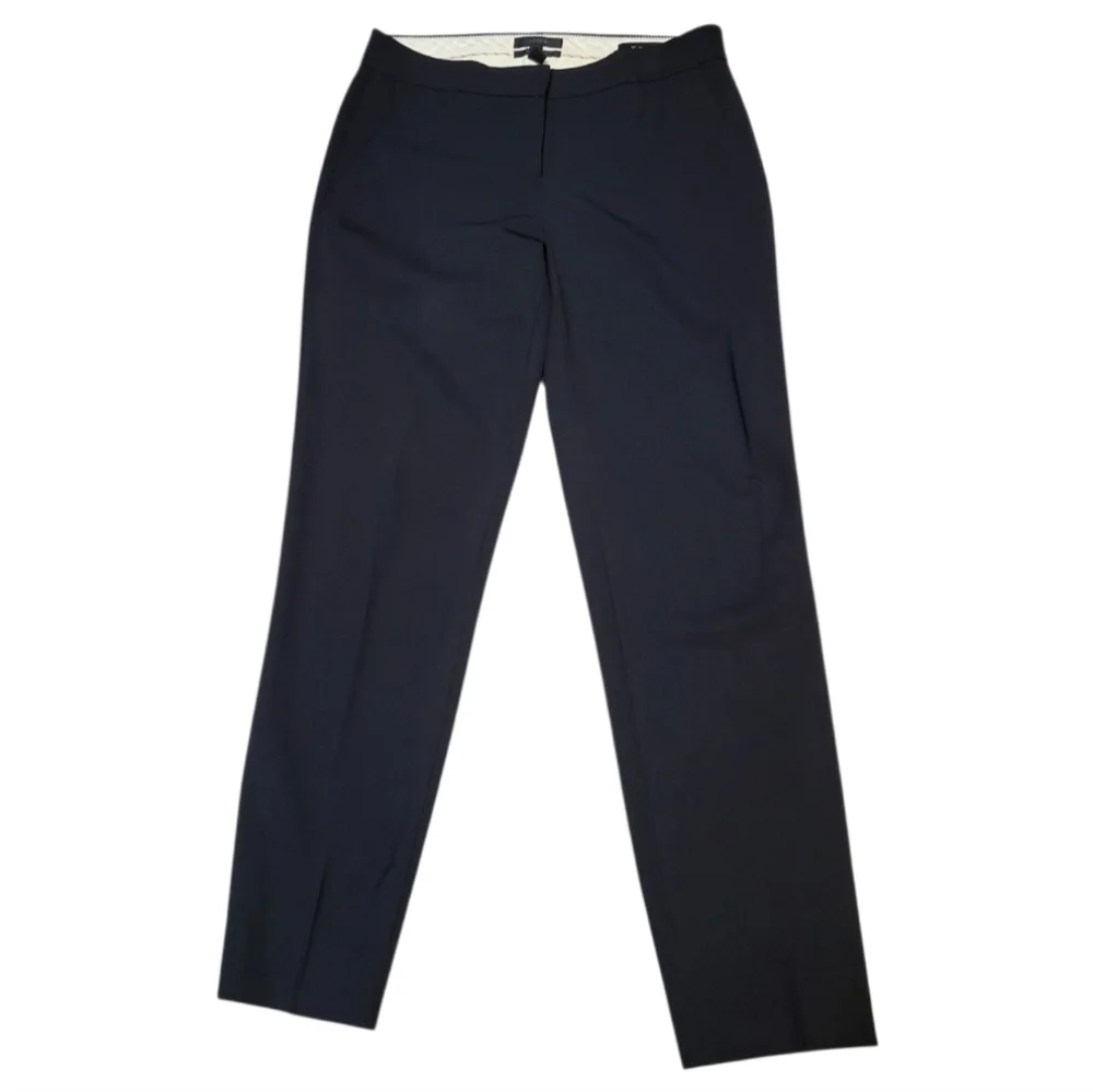 J. Crew Women's Black Favorite Fit Pants in Italian Tollegno Wool Blend- Size 00